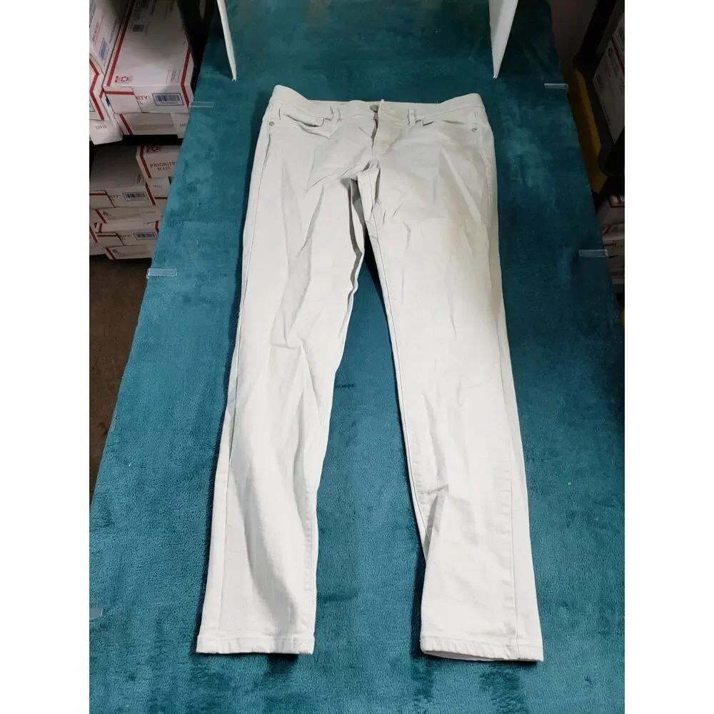 Loft Jeans Size 8 Women Beige Pants Corduroy Stretch Mid Rise Modern Skinny